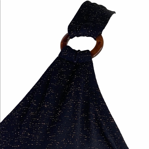 JESSICA Simpson Black Shimmering 1 Piece Swimsuit - Picture 9 of 16